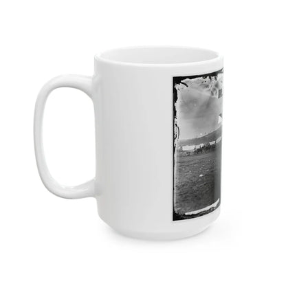 Brandy Station, Virginia (Vicinity). Ammunition Train Of 3d Division, Cavalry Corps (U.S. Civil War) White Coffee Mug-Go Mug Yourself