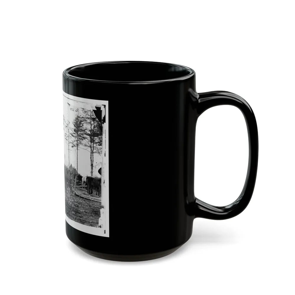 Brandy Station, Virginia (Vicinity). Camp Of The 18th Pennsylvania Cavalry (U.S. Civil War) Black Coffee Mug-Go Mug Yourself