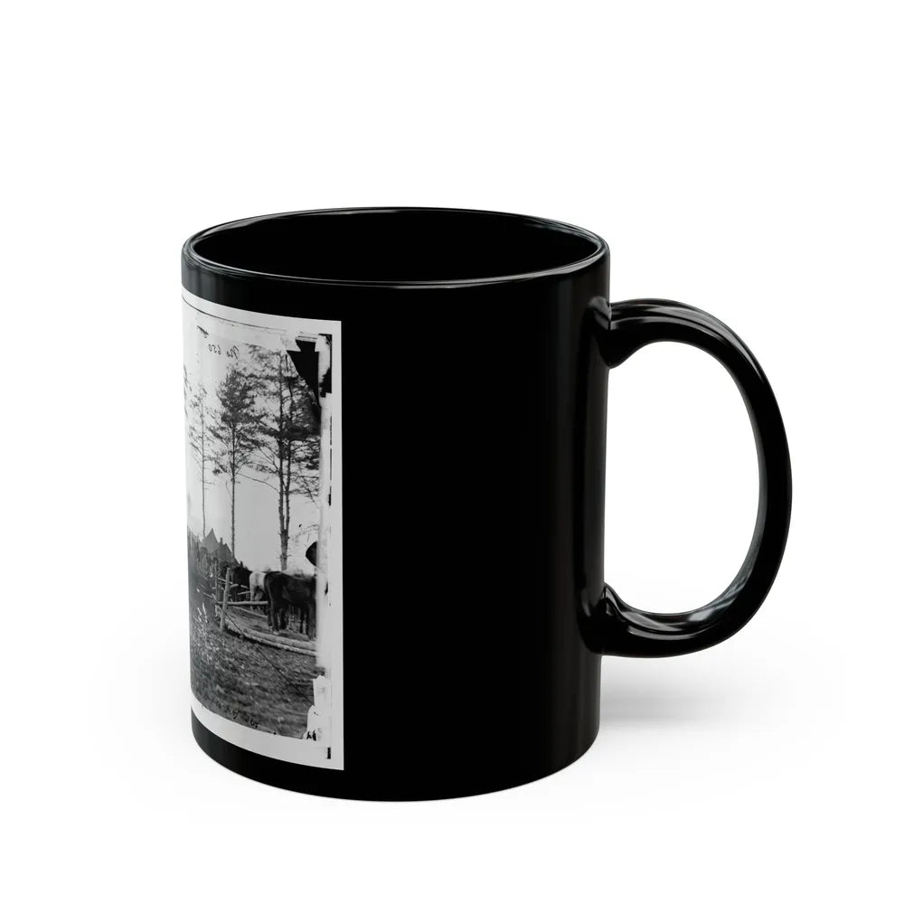 Brandy Station, Virginia (Vicinity). Camp Of The 18th Pennsylvania Cavalry (U.S. Civil War) Black Coffee Mug-Go Mug Yourself