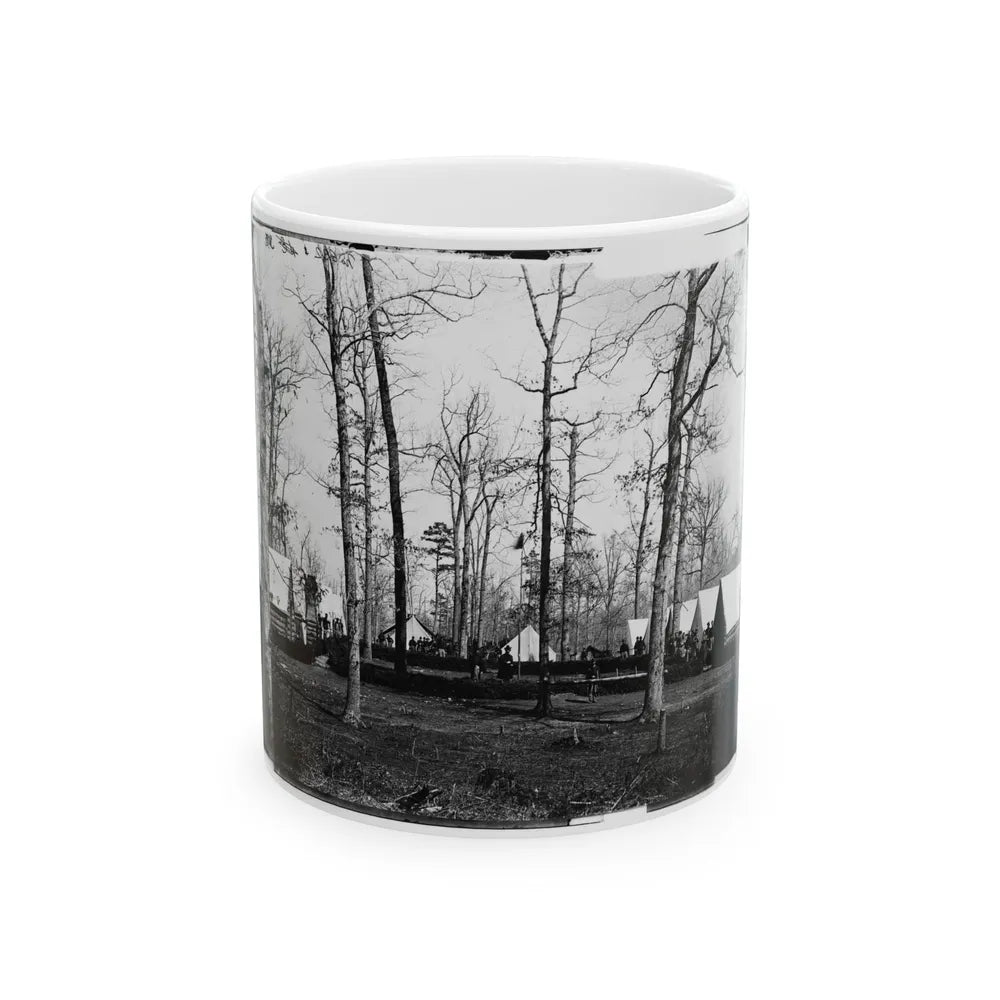 Brandy Station, Virginia (Vicinity). Field Hospital Of 3d Division, 2d Army Corps (U.S. Civil War) White Coffee Mug-11oz-Go Mug Yourself