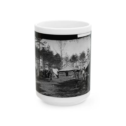 Brandy Station, Virginia (Vicinity). Headquarters, 1st Brigade, Horse Artillery (U.S. Civil War) White Coffee Mug-15oz-Go Mug Yourself