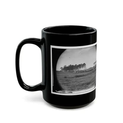 Brandy Station, Virginia. View Of Col. G.H. Sharpe's Quarters. Headquarters, Army Of The Potomac. Bull Ring In The Distance (U.S. Civil War) Black Coffee Mug - Go Mug Yourself