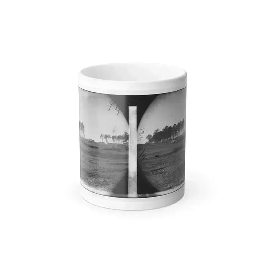 Brandy Station, Virginia. View of Col. G.H. Sharpe's Quarters. Headquarters, Army of the Potomac. Bull Ring in the Distance (U.S. Civil War) Color Changing Coffee Mug 11oz Default Title 11oz - Go Mug Yourself