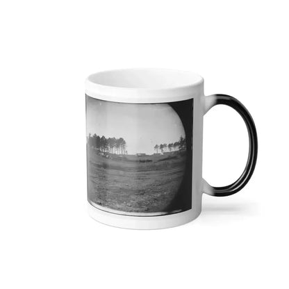 Brandy Station, Virginia. View of Col. G.H. Sharpe's Quarters. Headquarters, Army of the Potomac. Bull Ring in the Distance (U.S. Civil War) Color Changing Coffee Mug 11oz - Go Mug Yourself