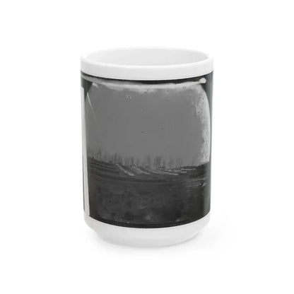 Brandy Station, Virginia. View Of The Camp Of The 50th New York Engineers From The Northwest (U.S. Civil War) White Coffee Mug 15oz - Go Mug Yourself