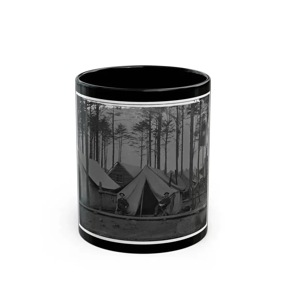 Brandy Station, Virginia. Winter Camp Of Chief Commissary Army Of The Potomac (U.S. Civil War) Black Coffee Mug 11oz - Go Mug Yourself
