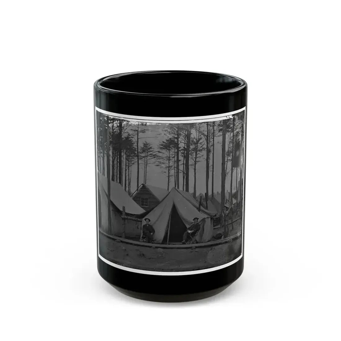 Brandy Station, Virginia. Winter Camp Of Chief Commissary Army Of The Potomac (U.S. Civil War) Black Coffee Mug 15oz - Go Mug Yourself