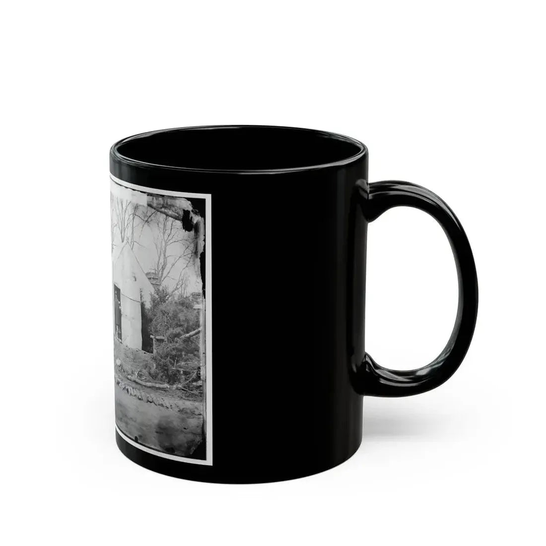 Brandy Station, Virginia. Winter Quarters Of Col. J.B. Howard, Chief Quartermaster, 3d Army Corps (U.S. Civil War) Black Coffee Mug - Go Mug Yourself