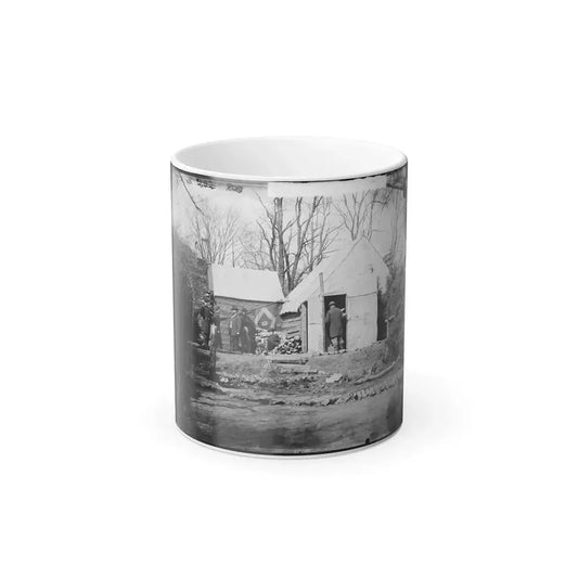 Brandy Station, Virginia. Winter Quarters of Col. J.B. Howard, Chief Quartermaster, 3D Army Corps (U.S. Civil War) Color Changing Coffee Mug 11oz Default Title 11oz - Go Mug Yourself