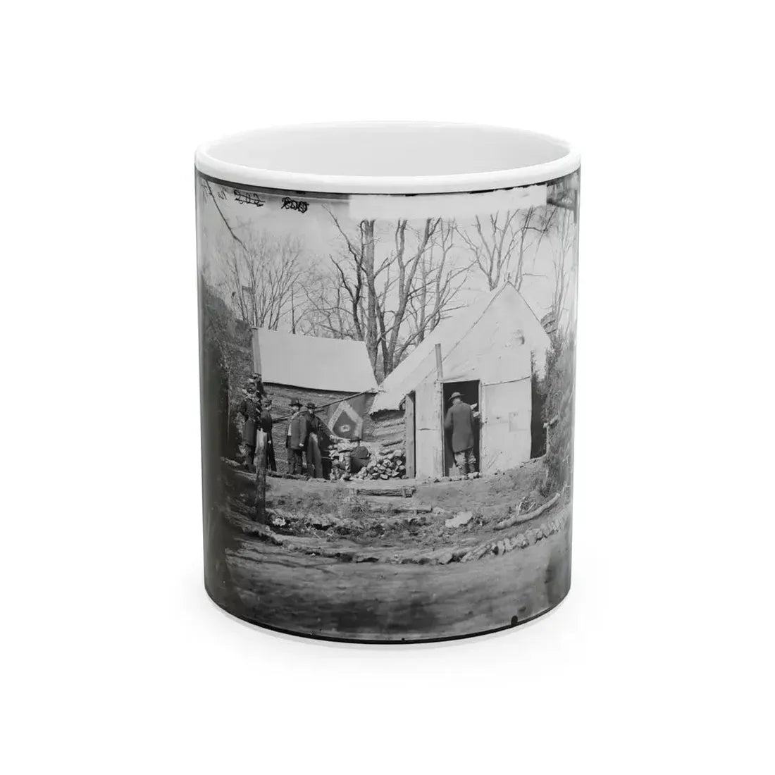 Brandy Station, Virginia. Winter Quarters Of Col. J.B. Howard, Chief Quartermaster, 3d Army Corps (U.S. Civil War) White Coffee Mug 11oz - Go Mug Yourself