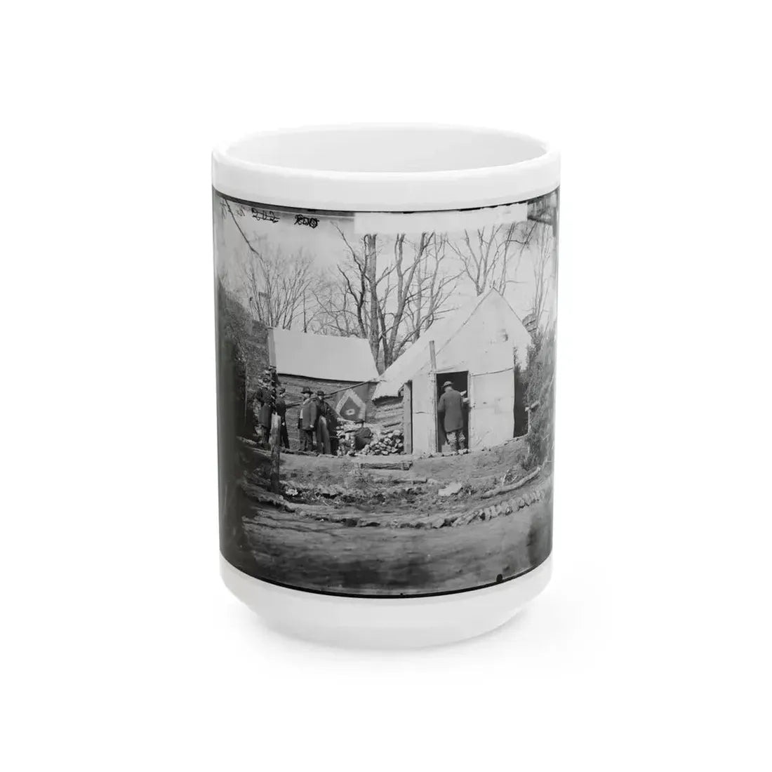 Brandy Station, Virginia. Winter Quarters Of Col. J.B. Howard, Chief Quartermaster, 3d Army Corps (U.S. Civil War) White Coffee Mug 15oz - Go Mug Yourself