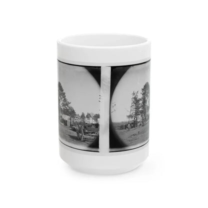 Brandy Station, Virginia. Winter Quarters Of Scouts And Guides. Army Of The Potomac (U.S. Civil War) White Coffee Mug 15oz - Go Mug Yourself