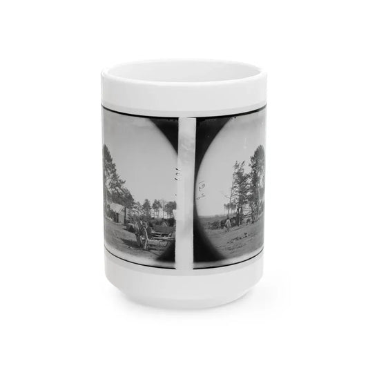 Brandy Station, Virginia. Winter Quarters Of Scouts And Guides. Army Of The Potomac (U.S. Civil War) White Coffee Mug 15oz - Go Mug Yourself