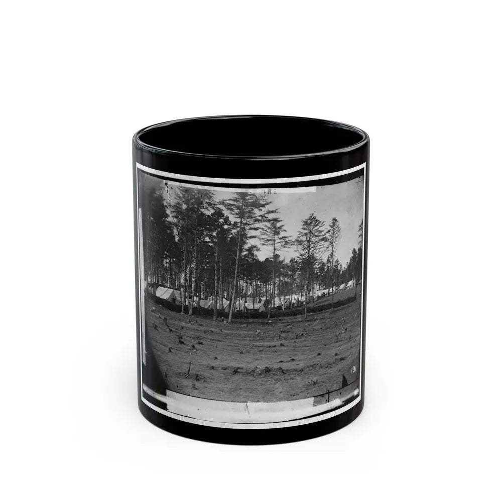 Brandy Station, Virginia. Army Of The Potomac. Eastern Half Of The Camp (U.S. Civil War) Black Coffee Mug-11oz-Go Mug Yourself