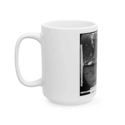 Brandy Station, Virginia. Army Of The Potomac. Eastern Half Of The Camp (U.S. Civil War) White Coffee Mug-Go Mug Yourself