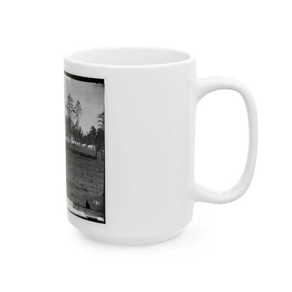 Brandy Station, Virginia. Army Of The Potomac. Eastern Half Of The Camp (U.S. Civil War) White Coffee Mug-Go Mug Yourself