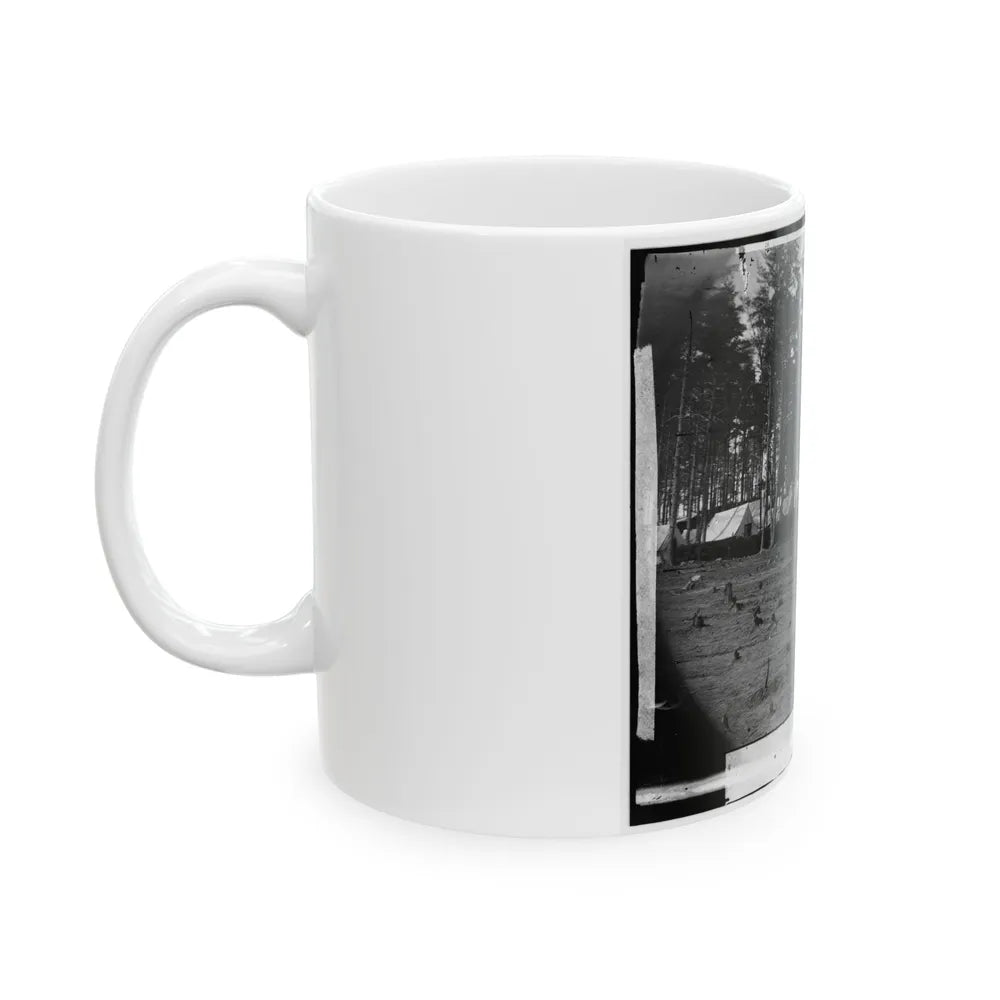 Brandy Station, Virginia. Army Of The Potomac. Eastern Half Of The Camp (U.S. Civil War) White Coffee Mug-Go Mug Yourself