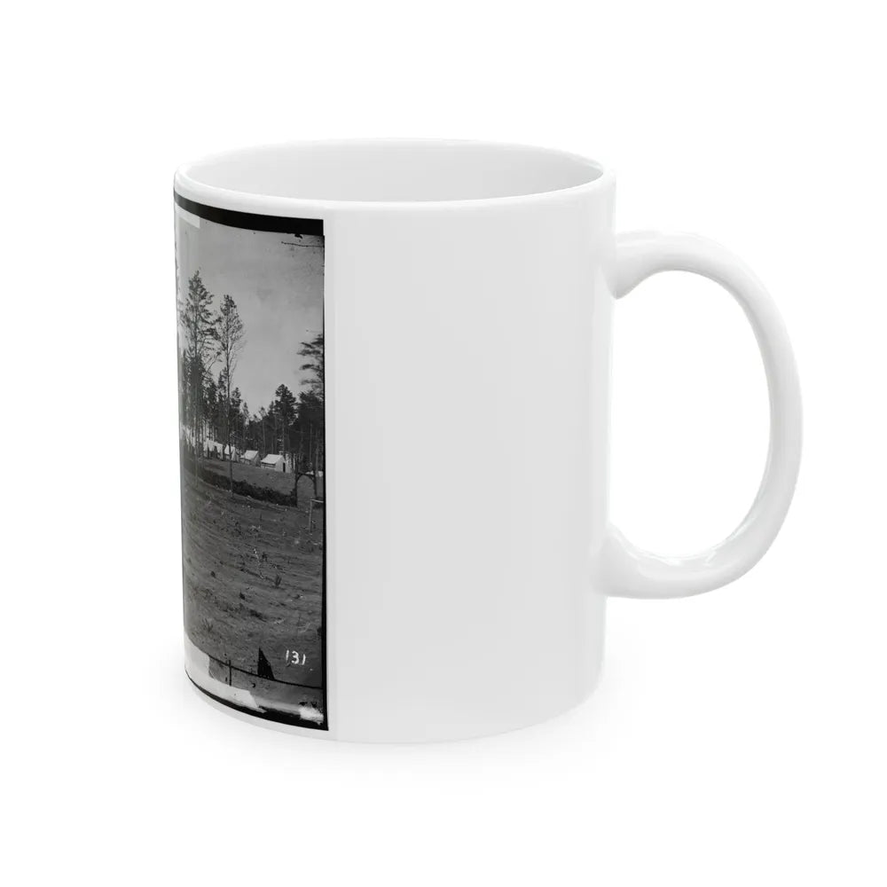 Brandy Station, Virginia. Army Of The Potomac. Eastern Half Of The Camp (U.S. Civil War) White Coffee Mug-Go Mug Yourself