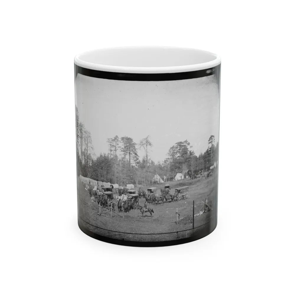 Brandy Station, Virginia. Bates Quarters. Headquarters, Army Of The Potomac (U.S. Civil War) White Coffee Mug-11oz-Go Mug Yourself