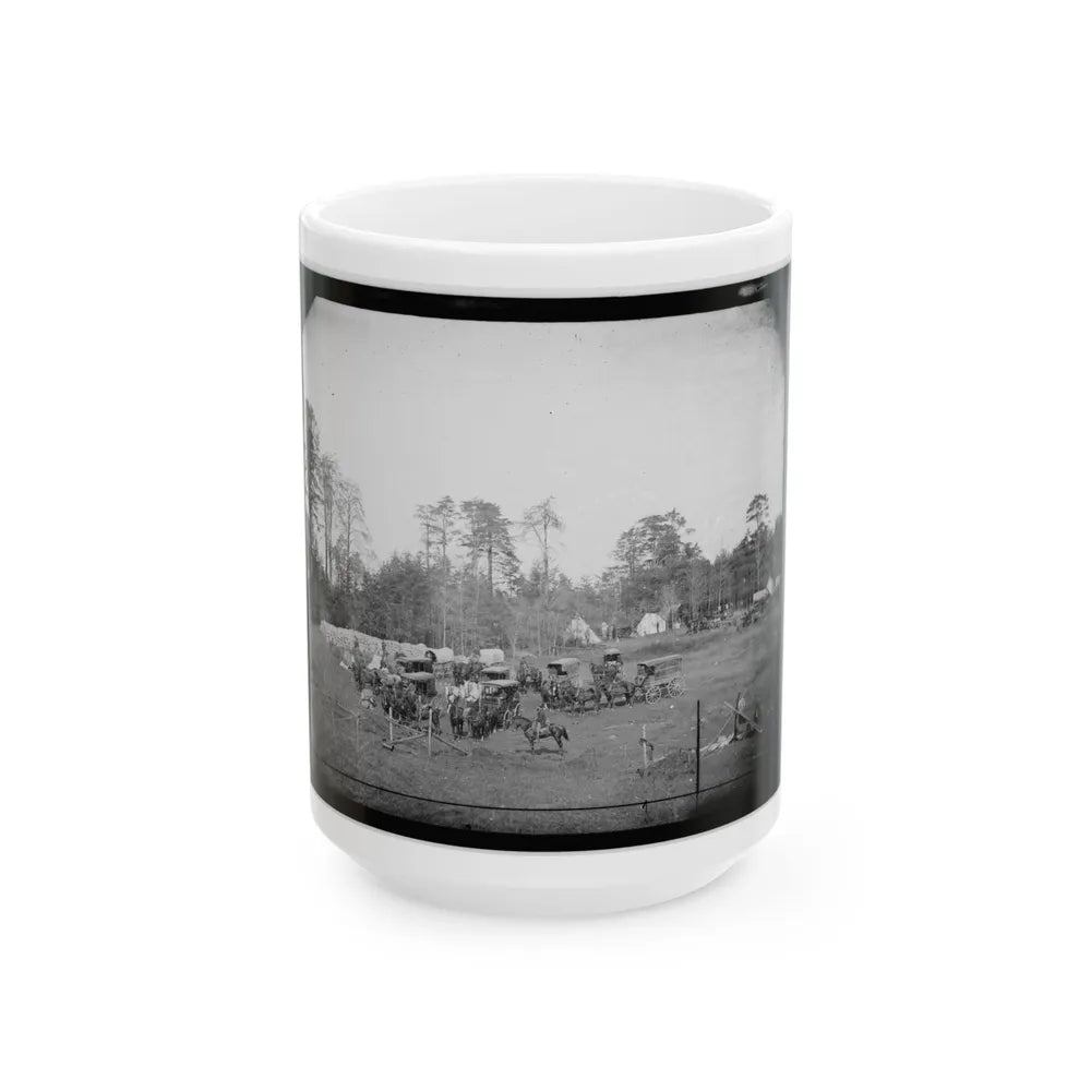 Brandy Station, Virginia. Bates Quarters. Headquarters, Army Of The Potomac (U.S. Civil War) White Coffee Mug-15oz-Go Mug Yourself