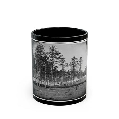 Brandy Station, Virginia. Camp At Headquarters, Army Of The Potomac (U.S. Civil War) Black Coffee Mug-11oz-Go Mug Yourself