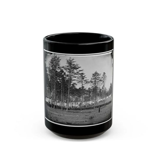 Brandy Station, Virginia. Camp At Headquarters, Army Of The Potomac (U.S. Civil War) Black Coffee Mug-15oz-Go Mug Yourself