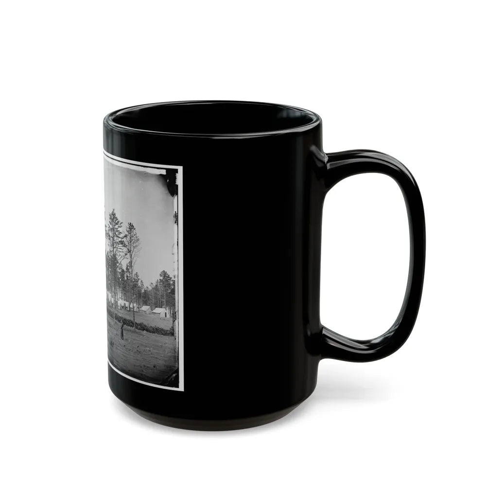 Brandy Station, Virginia. Camp At Headquarters, Army Of The Potomac (U.S. Civil War) Black Coffee Mug-Go Mug Yourself