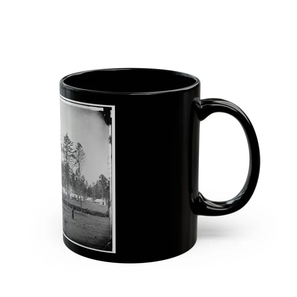 Brandy Station, Virginia. Camp At Headquarters, Army Of The Potomac (U.S. Civil War) Black Coffee Mug-Go Mug Yourself