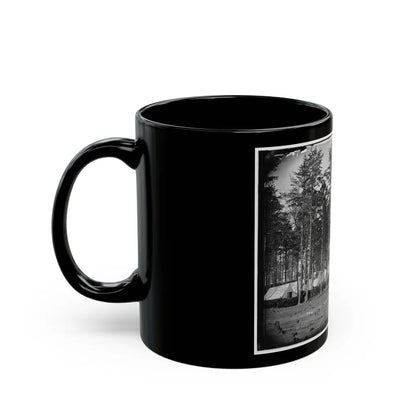 Brandy Station, Virginia. Camp At Headquarters, Army Of The Potomac (U.S. Civil War) Black Coffee Mug-Go Mug Yourself