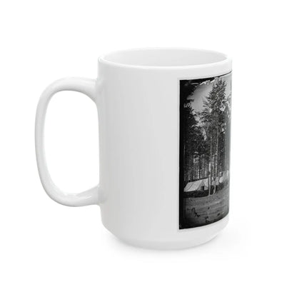 Brandy Station, Virginia. Camp At Headquarters, Army Of The Potomac (U.S. Civil War) White Coffee Mug-Go Mug Yourself