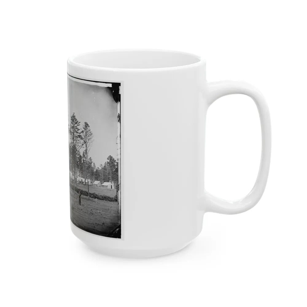 Brandy Station, Virginia. Camp At Headquarters, Army Of The Potomac (U.S. Civil War) White Coffee Mug-Go Mug Yourself