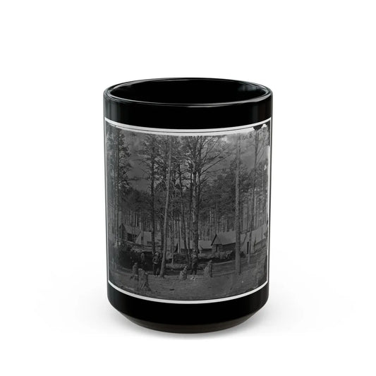 Brandy Station, Virginia. Camp At Headquarters, Army Of The Potomac(2) (U.S. Civil War) Black Coffee Mug-15oz-Go Mug Yourself