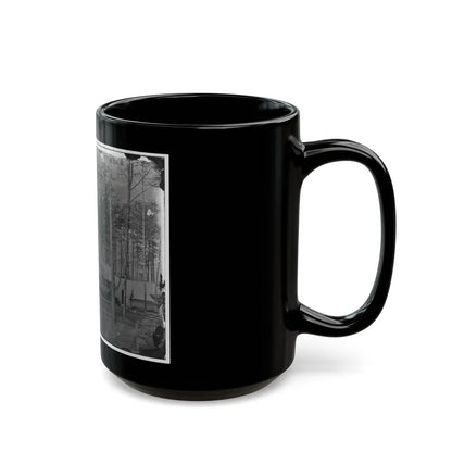 Brandy Station, Virginia. Camp At Headquarters, Army Of The Potomac(2) (U.S. Civil War) Black Coffee Mug-Go Mug Yourself