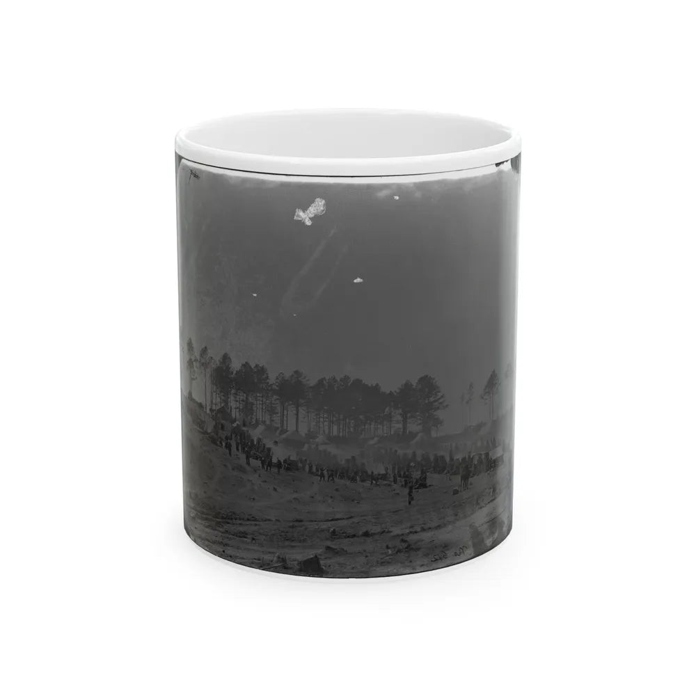 Brandy Station, Virginia. Camp Of 114th Pennsylvania Infantry (U.S. Civil War) White Coffee Mug-11oz-Go Mug Yourself