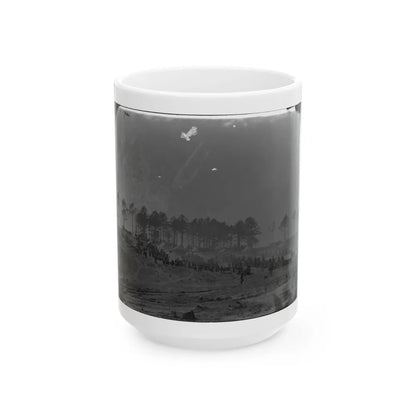 Brandy Station, Virginia. Camp Of 114th Pennsylvania Infantry (U.S. Civil War) White Coffee Mug-15oz-Go Mug Yourself