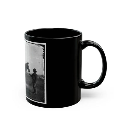 Brandy Station, Virginia. Capt. Beckwith's Horse, Headquarters, Army Of The Potomac (U.S. Civil War) Black Coffee Mug-Go Mug Yourself