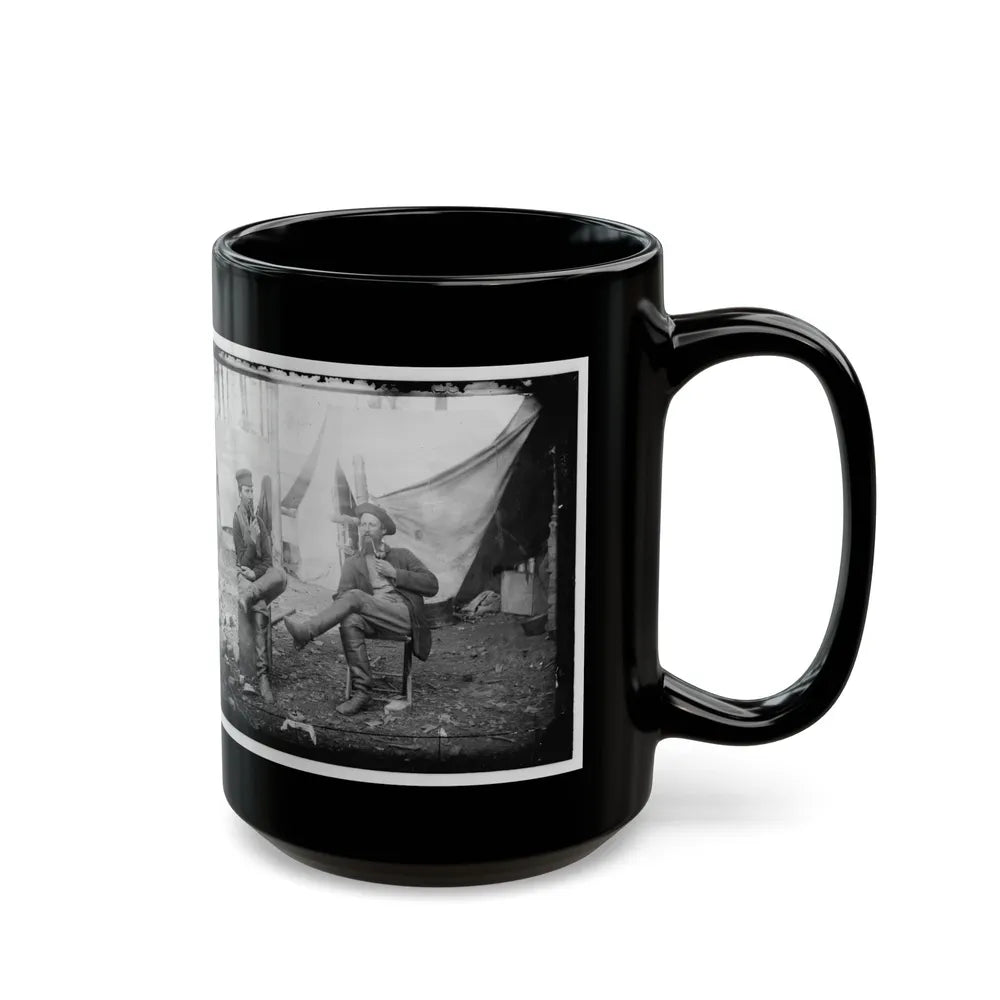 Brandy Station, Virginia. Discussing The Probilities Of The Next Move (U.S. Civil War) Black Coffee Mug-Go Mug Yourself