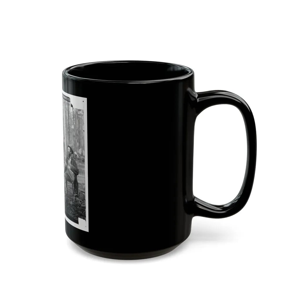 Brandy Station, Virginia. Discussing The Probilities ( ) Of The Next Move (U.S. Civil War) Black Coffee Mug-Go Mug Yourself