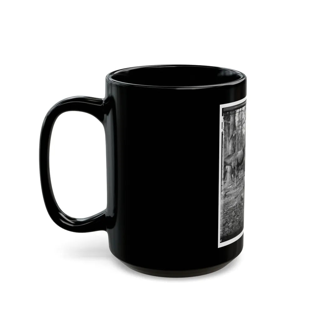 Brandy Station, Virginia. Discussing The Probilities ( ) Of The Next Move (U.S. Civil War) Black Coffee Mug-Go Mug Yourself