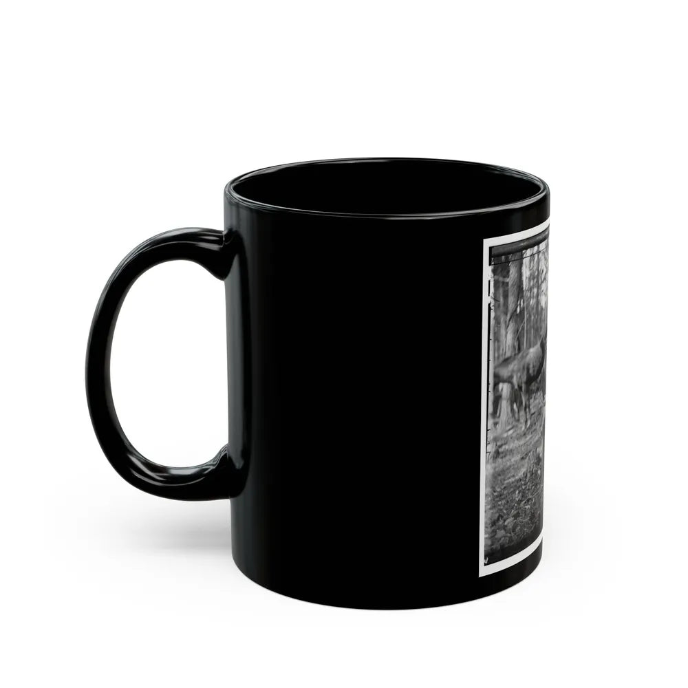 Brandy Station, Virginia. Discussing The Probilities ( ) Of The Next Move (U.S. Civil War) Black Coffee Mug-Go Mug Yourself