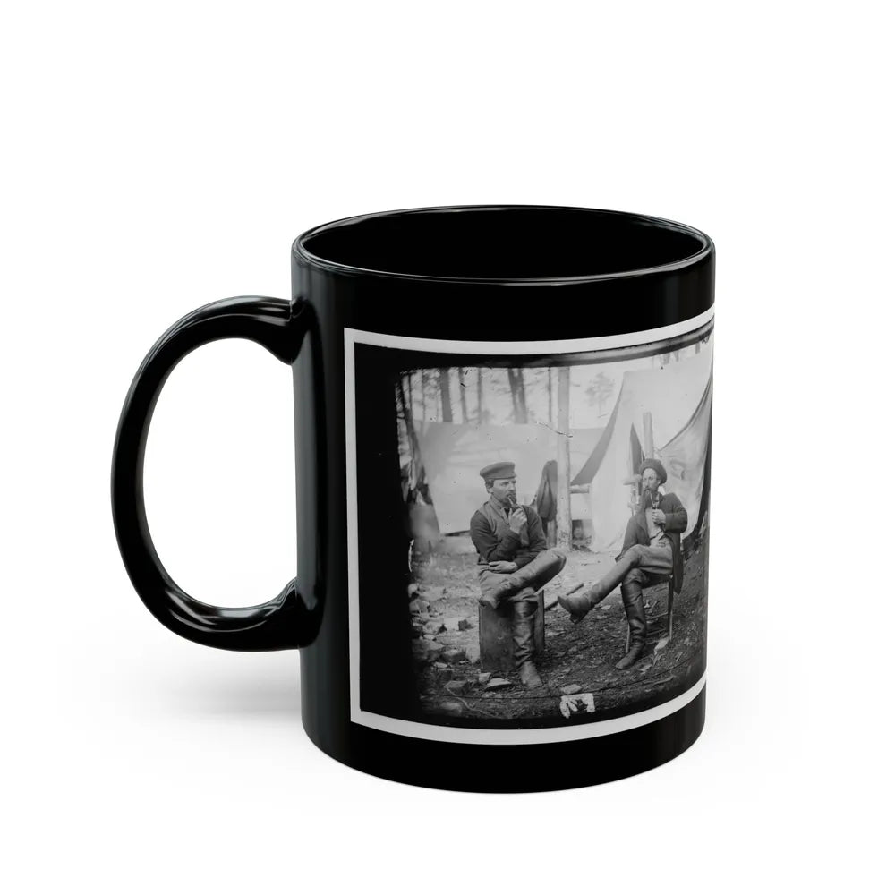 Brandy Station, Virginia. Discussing The Probilities Of The Next Move (U.S. Civil War) Black Coffee Mug-Go Mug Yourself