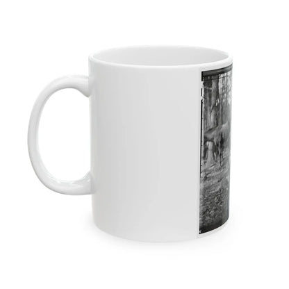 Brandy Station, Virginia. Discussing The Probilities ( ) Of The Next Move (U.S. Civil War) White Coffee Mug-Go Mug Yourself