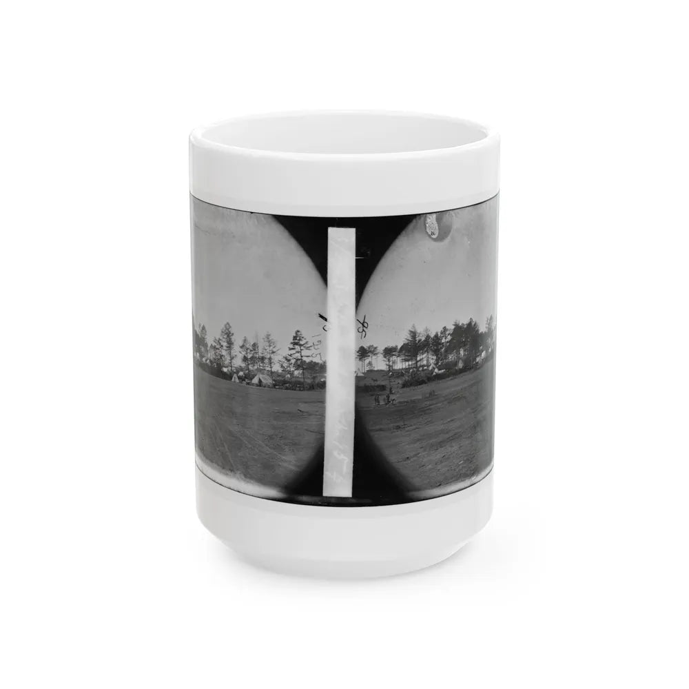 Brandy Station, Virginia. Gen. Marsena R. Patrick's Quarters Army Of The Potomac (U.S. Civil War) White Coffee Mug-15oz-Go Mug Yourself