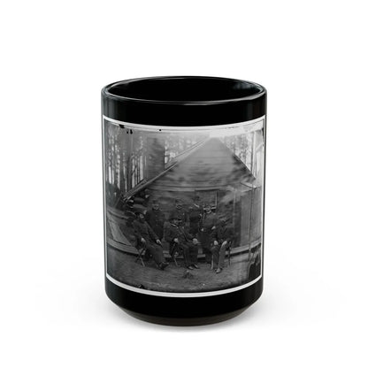 Brandy Station, Virginia. Gen. Rufus Ingalls And Group (U.S. Civil War) Black Coffee Mug-15oz-Go Mug Yourself