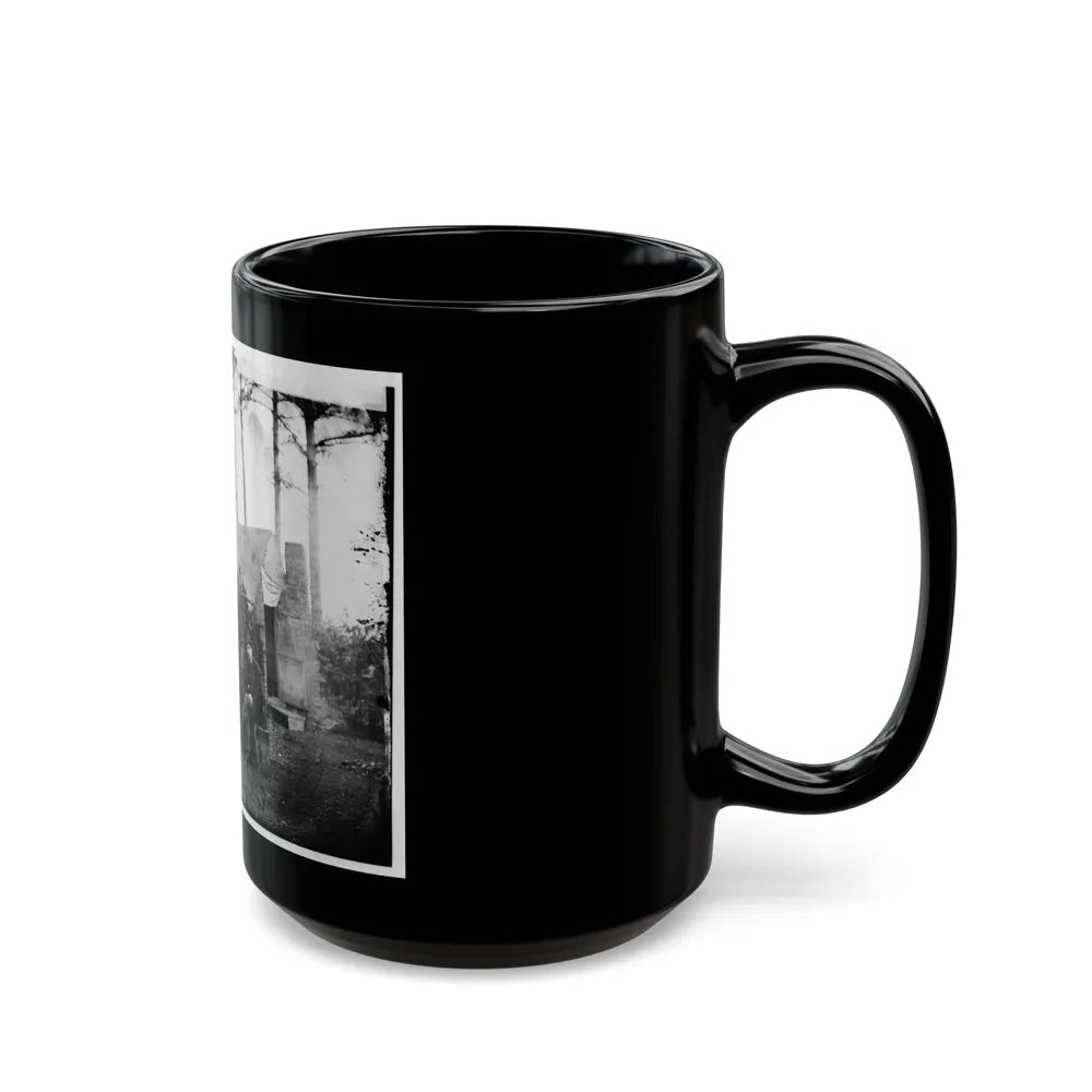 Brandy Station, Virginia. Group Of Officers, Headquarters, Army Of The Potomac (U.S. Civil War) Black Coffee Mug-Go Mug Yourself