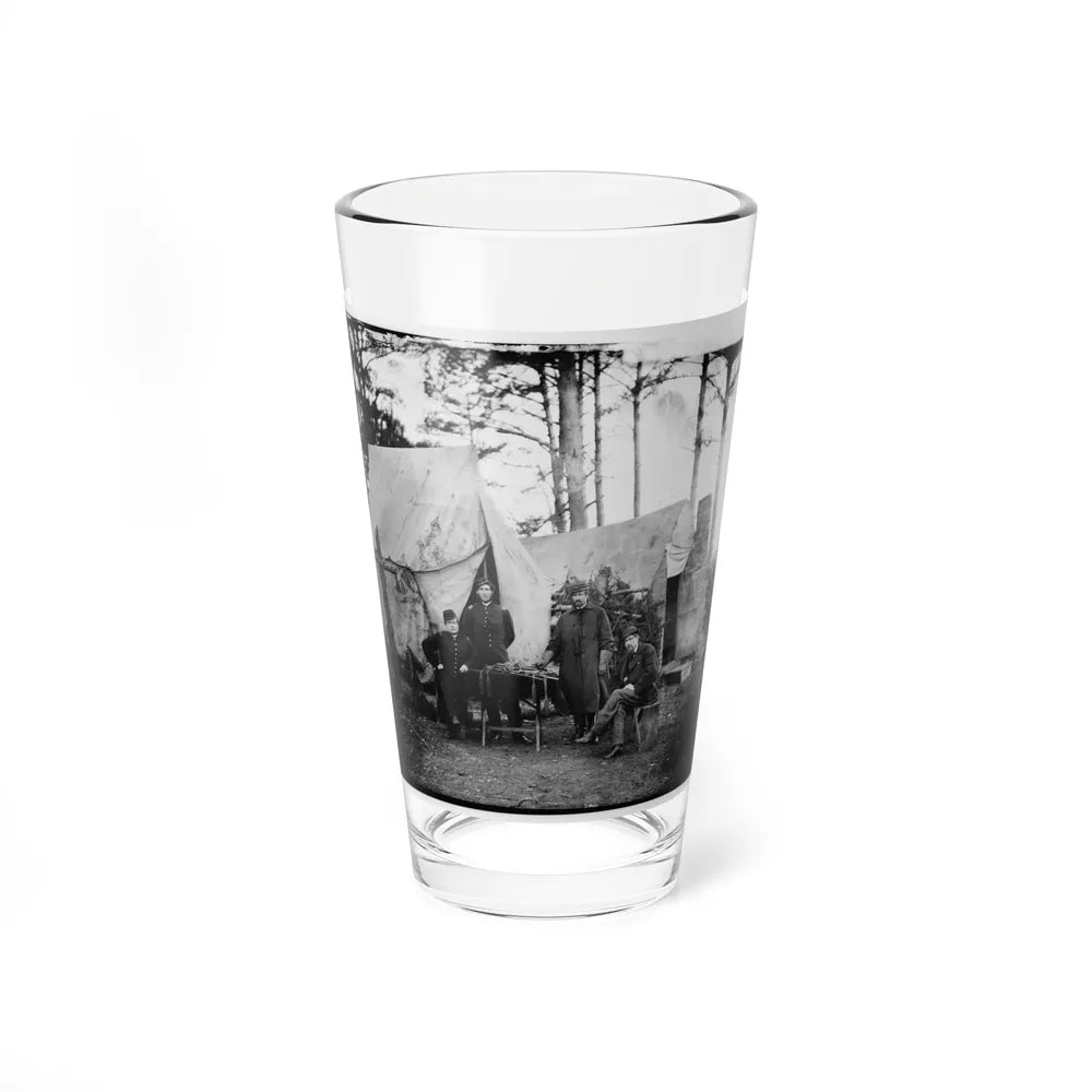 Brandy Station, Virginia. Group Of Officers, Headquarters, Army Of The Potomac (U.S. Civil War) Pint Glass 16oz-16oz-Go Mug Yourself