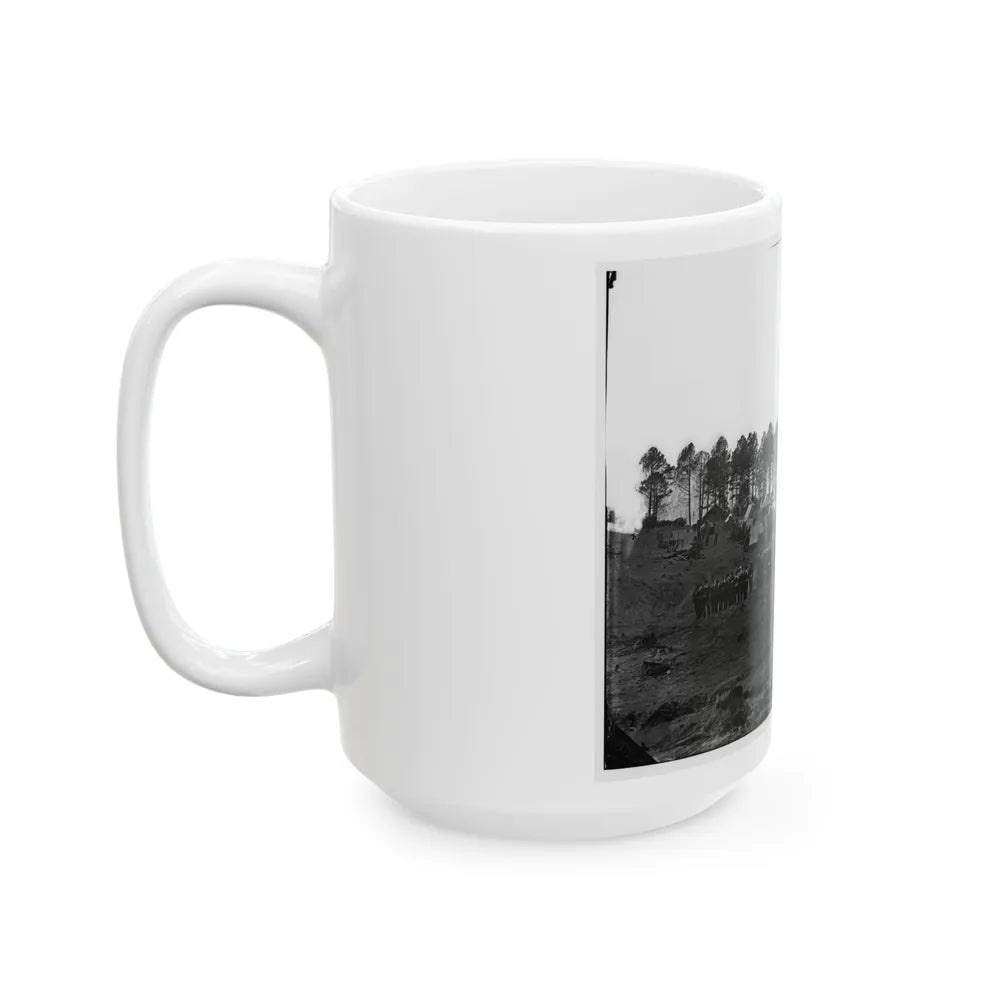 Brandy Station, Virginia. Guard Mount Of 114th Pennsylvania Infantry (1st Division, 3d Corps) (U.S. Civil War) White Coffee Mug-Go Mug Yourself