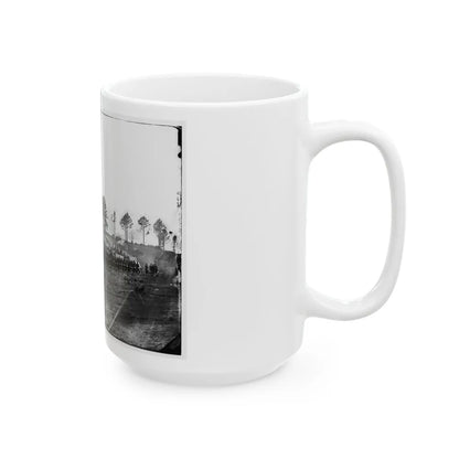 Brandy Station, Virginia. Guard Mount Of 114th Pennsylvania Infantry (1st Division, 3d Corps) (U.S. Civil War) White Coffee Mug-Go Mug Yourself