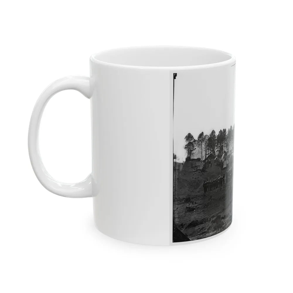Brandy Station, Virginia. Guard Mount Of 114th Pennsylvania Infantry (1st Division, 3d Corps) (U.S. Civil War) White Coffee Mug-Go Mug Yourself