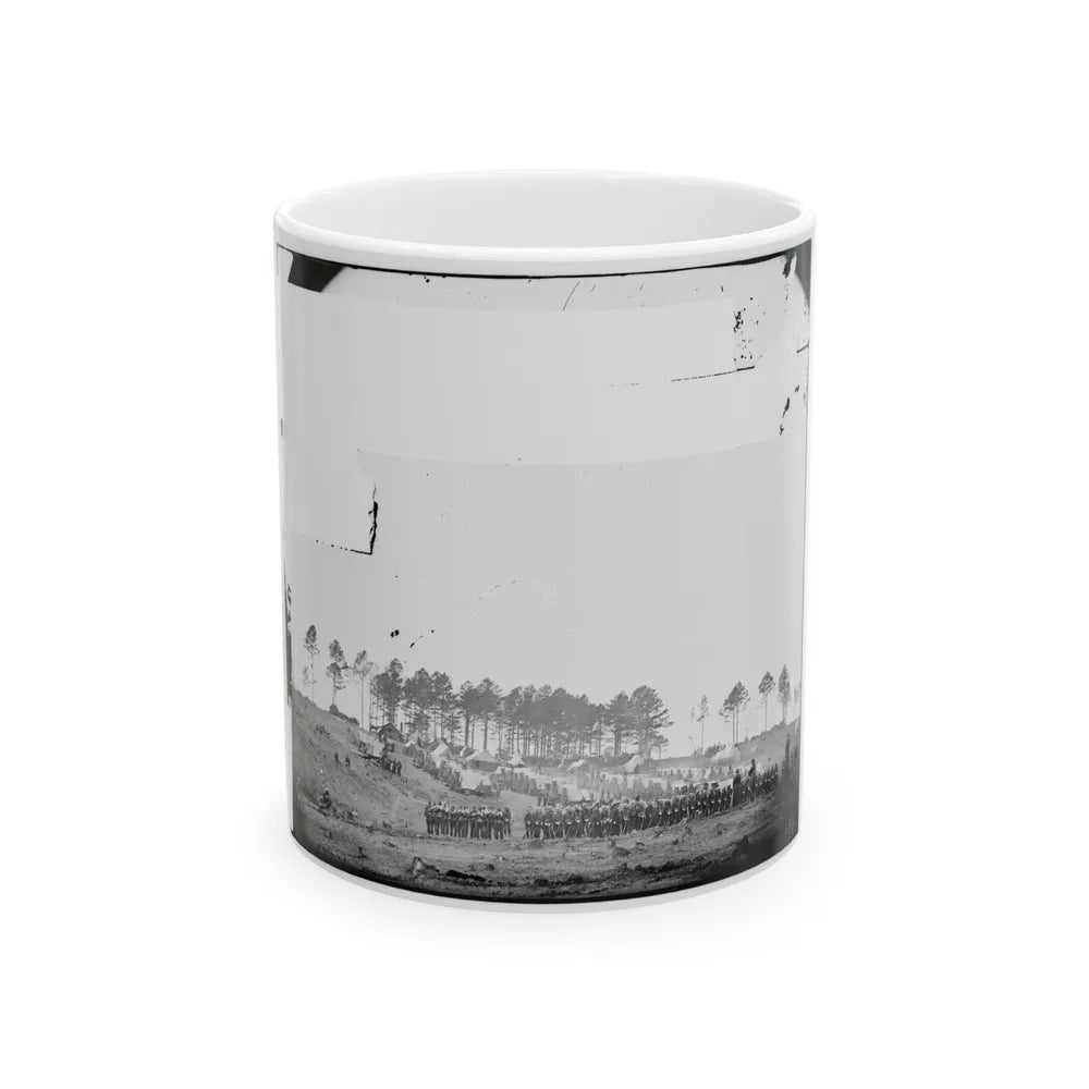 Brandy Station, Virginia. Guard Mount Of 114th Pennsylvania Infantry. 1st Division, 3rd Corps (U.S. Civil War) White Coffee Mug-11oz-Go Mug Yourself